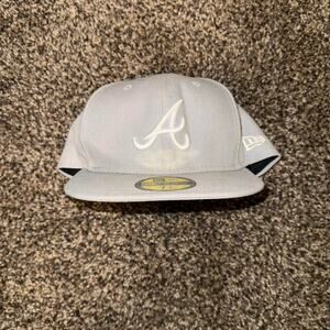 New Era Light Gray Cap with Embroidered Logo